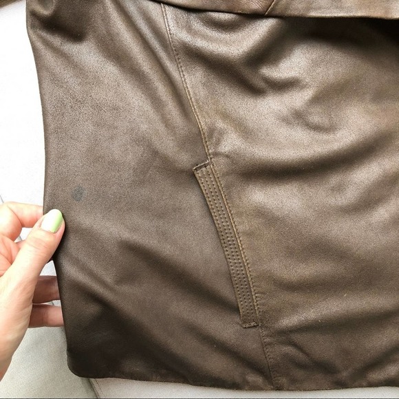 Elie Tahari Andreas Lambskin Leather Jacket - Picture 7 of 9